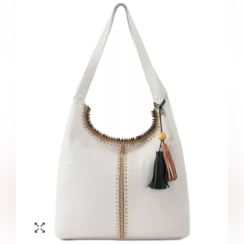 The Sak's leather Huntley hobo  light cream
New without tags